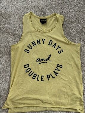 Baseballism Sunny Days Yellow Tank Top